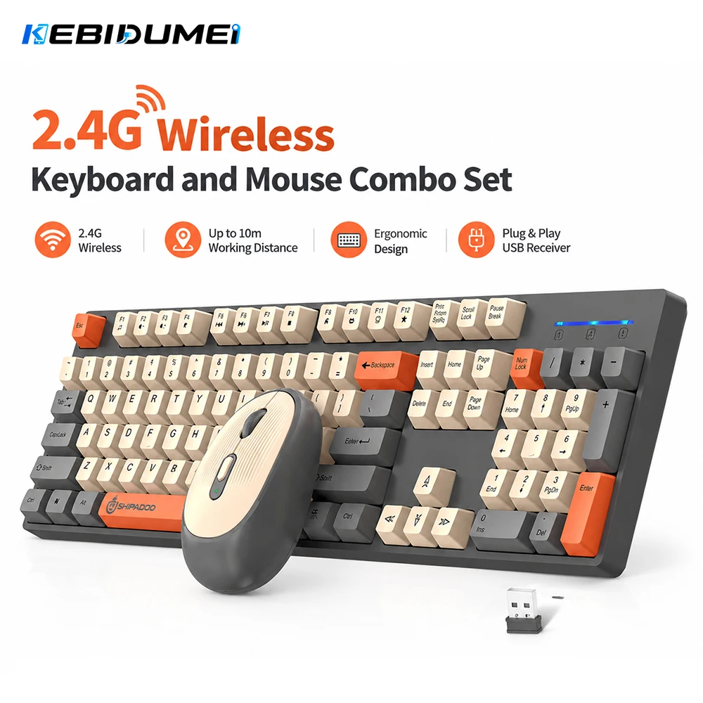 Laptop Accessories Combo - KEBIDUMEI-Juego combinado de teclado y ratón