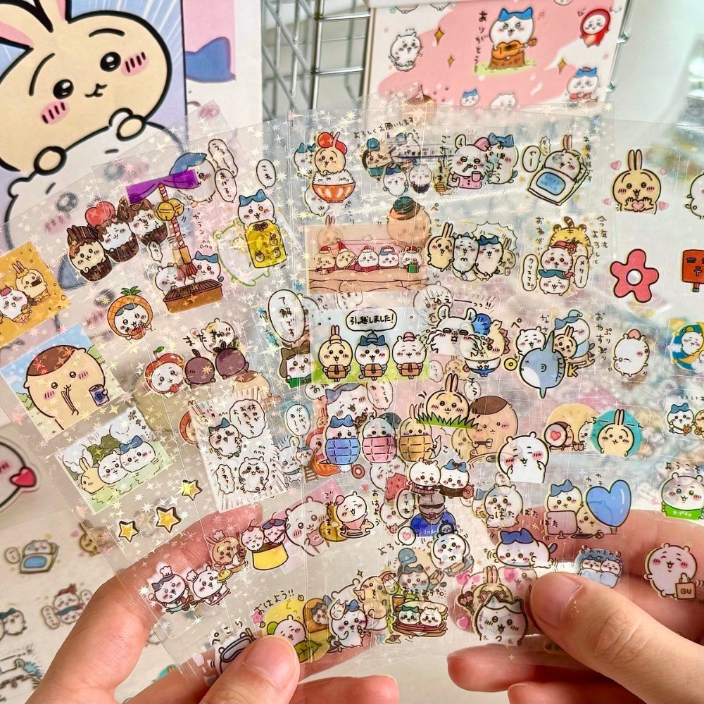 Laptop Accessories Toys - 30 pegatinas láser Chiikawa, pegatinas impermeables
