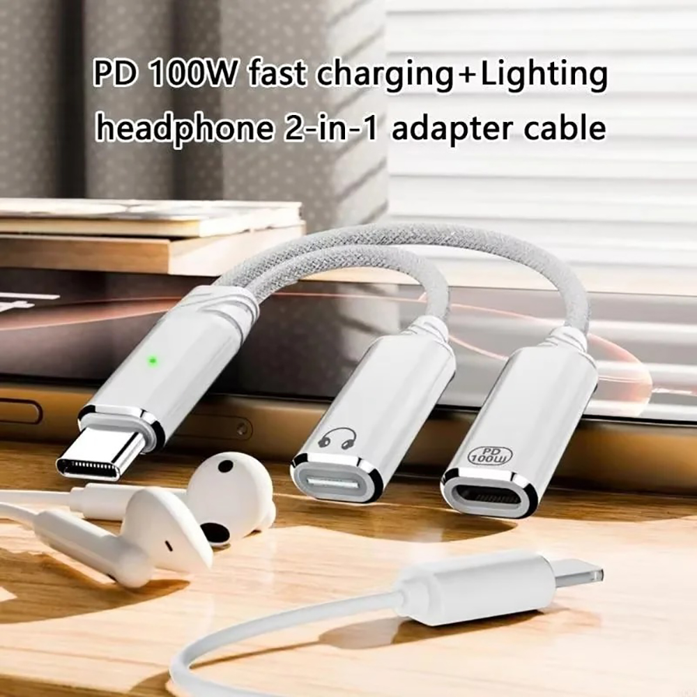 Divisor USB C 2 en 1, adaptado - Laptop Accessories Headphones reseña y precio