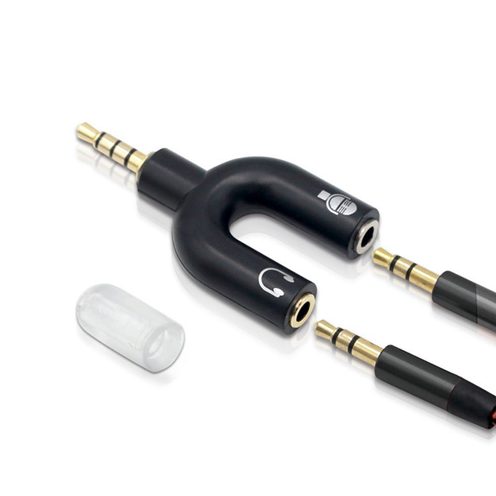 Adaptador divisor de micrófono - Laptop Accessories Headphones reseña y precio