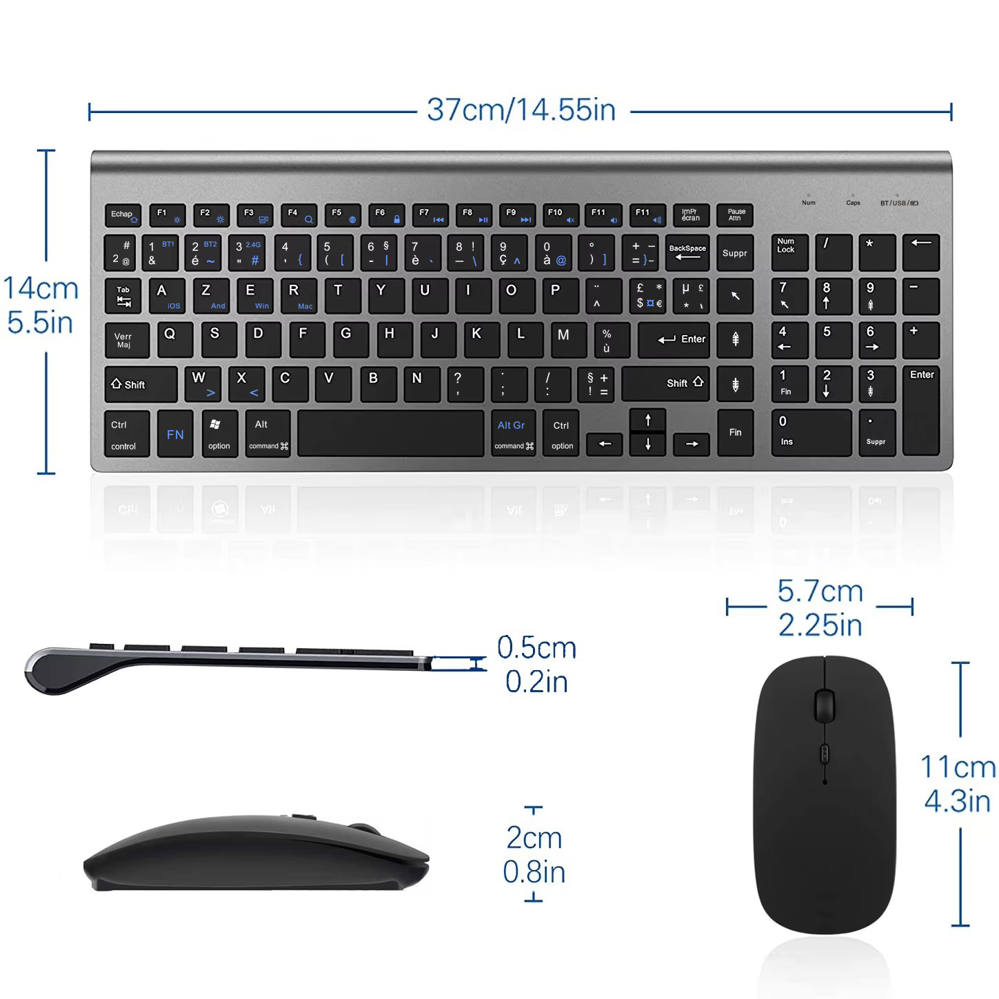 Combo de teclado y ratón Bluet - Laptop Accessories Combo reseña y precio
