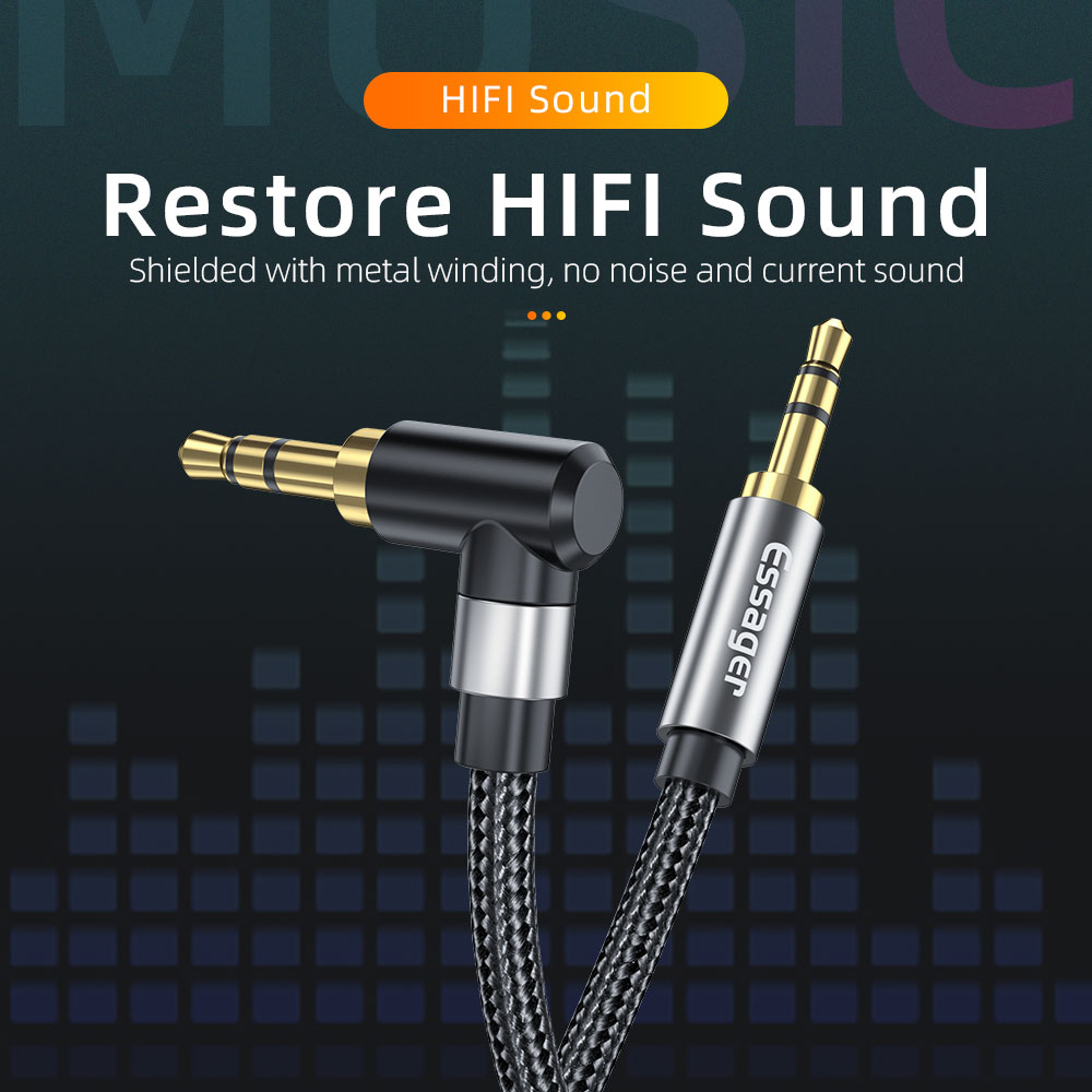 Essager-Cable de extensión aux - Laptop Accessories Headphones reseña y precio