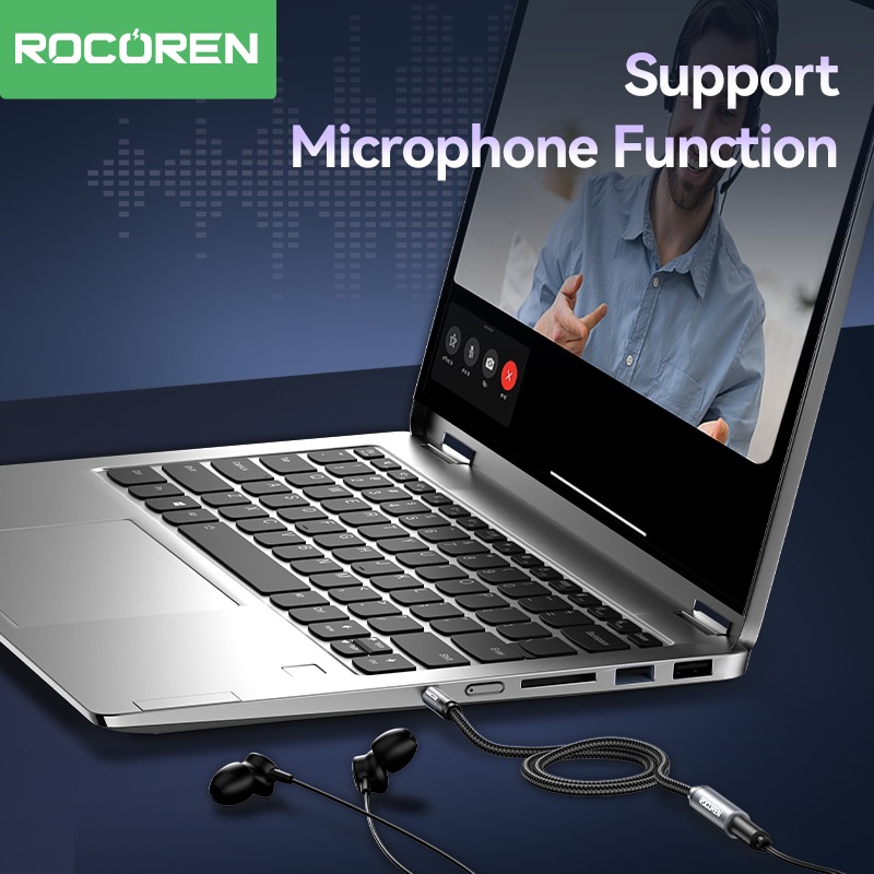 Cable AUX Rocoren de 3.5mm, Co - Laptop Accessories Headphones reseña y precio