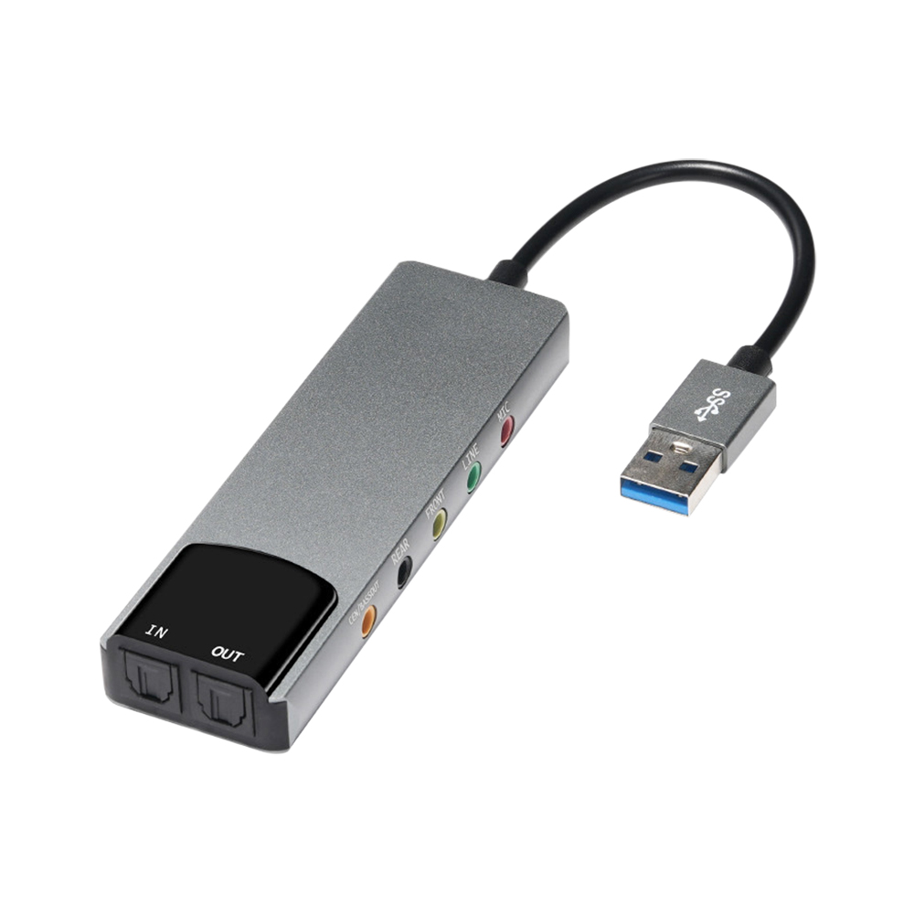 Tarjeta de sonido óptica USB e - Laptop Accessories Headphones reseña y precio