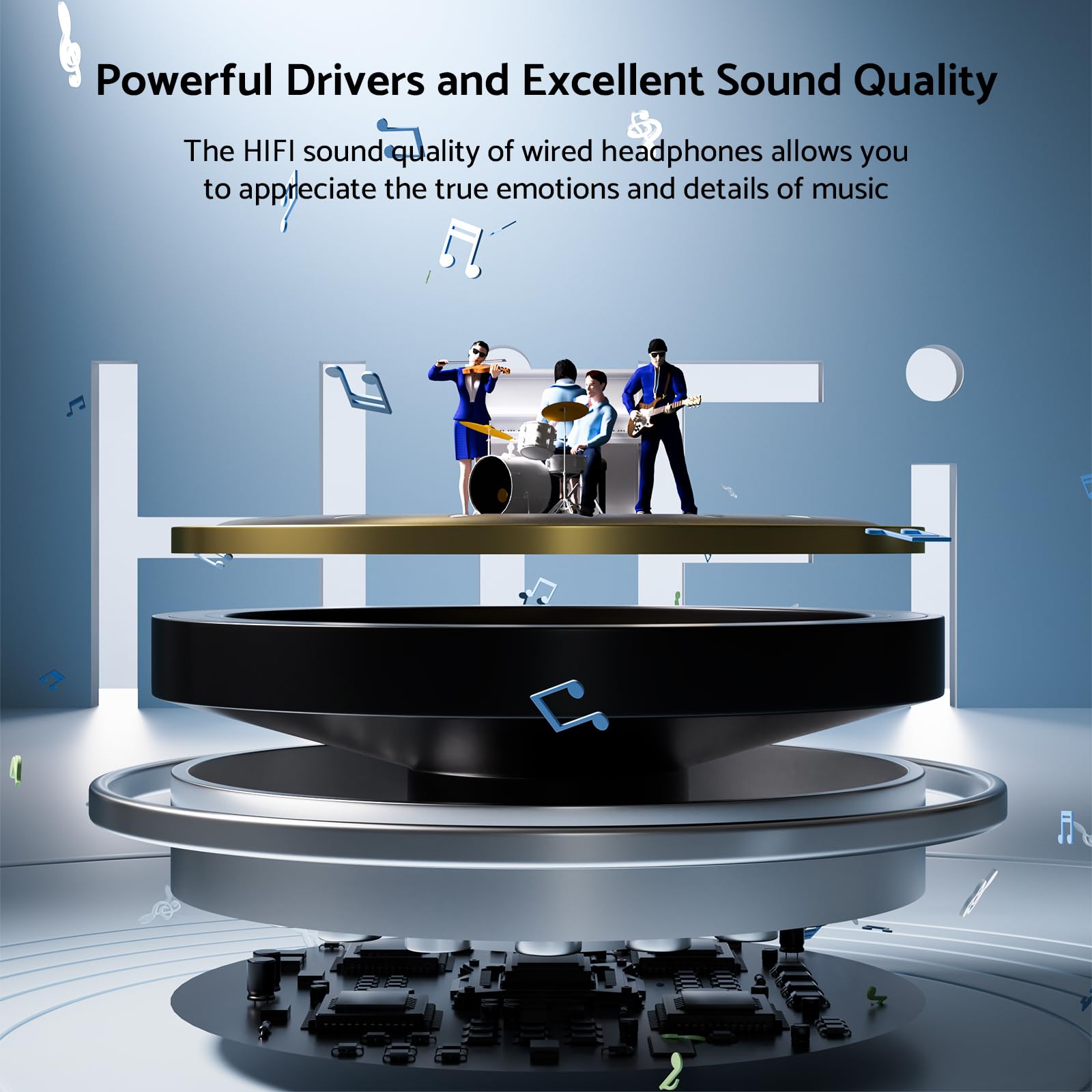 Auriculares envolventes HiFi,  - Laptop Accessories Headphones reseña y precio