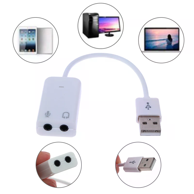 Adaptador 2.0 3D 7.1 5HV2 USB  - Laptop Accessories Headphones reseña y precio