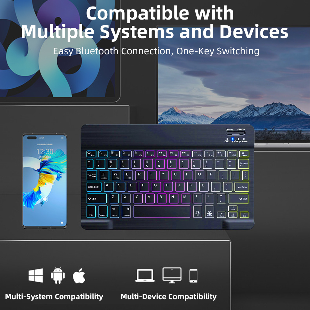 Teclado Bluetooth Retroilumina - Laptop Accessories Combo reseña y precio