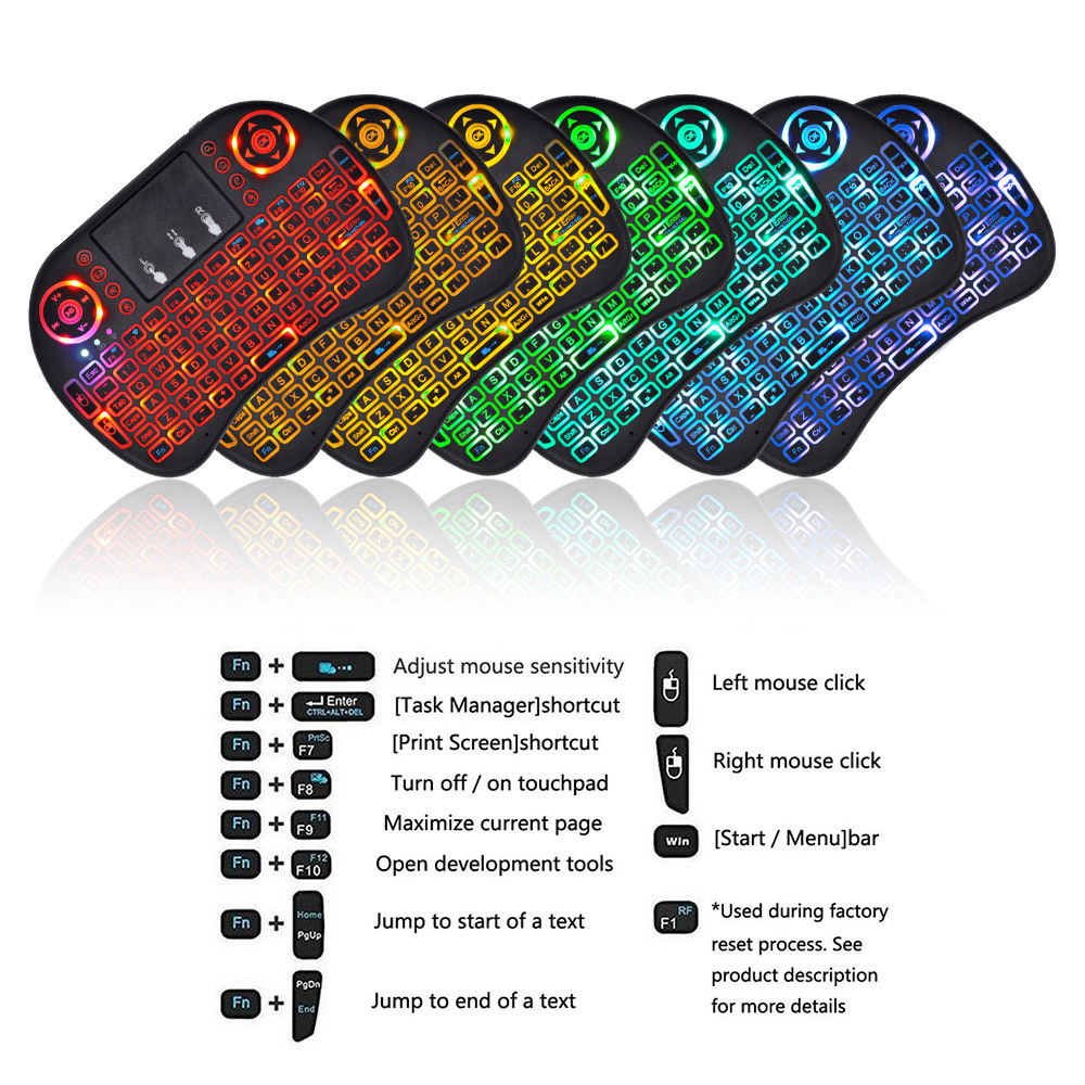 2,4G Air Mouse con teclado tác - Laptop Accessories Combo reseña y precio