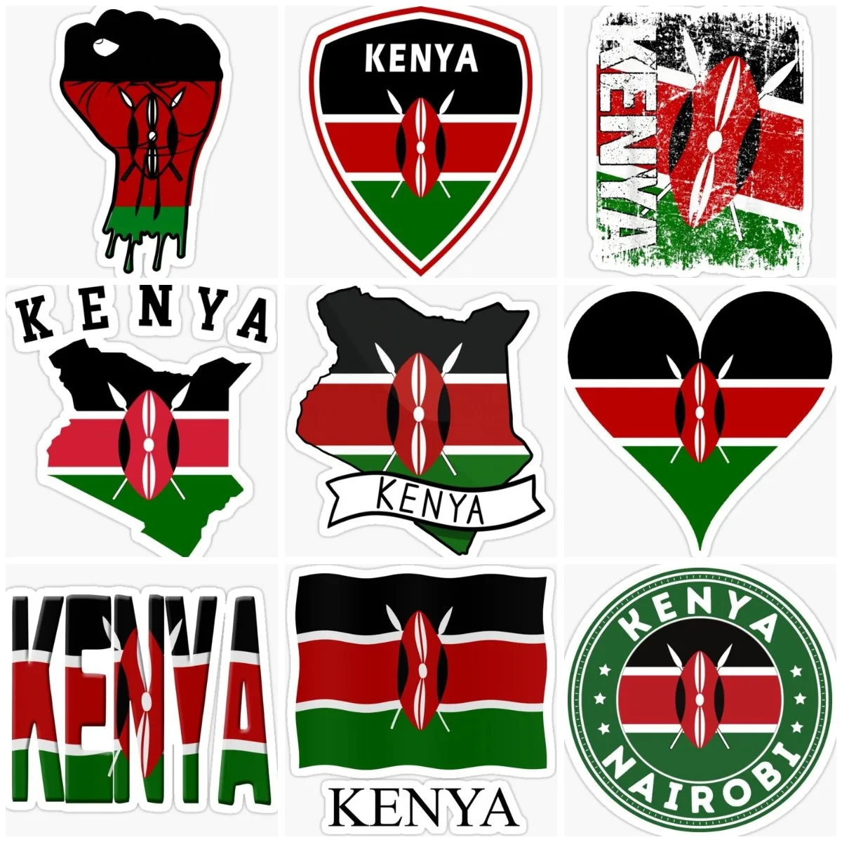 Emblema del mapa de la bandera - Laptop Accessories Kenya reseña y precio